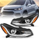VehicleAid Headlights For 2017-2022 Chevy Trax With LED DRL Halogen Model